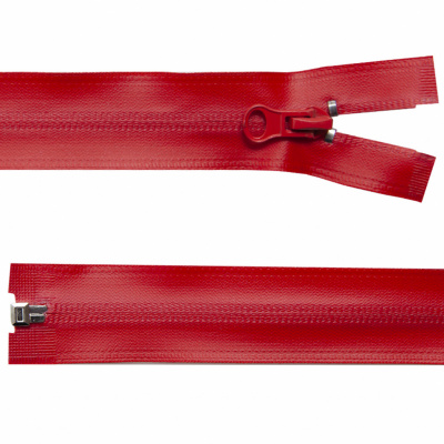 Молния водонепроницаемая PVC Т-7, 60 см, разъемная, цвет (820) красный - купить в Краснодаре. Цена: 49.39 руб.
