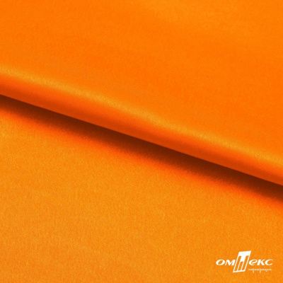 Поли креп-сатин 15-1263, 125 (+/-5) гр/м2, шир.150см, цвет оранжевый - купить в Краснодаре. Цена 155.57 руб.