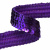Тесьма с пайетками 12, шир. 20 мм/уп. 25+/-1 м, цвет фиолет - купить в Краснодаре. Цена: 778.19 руб.