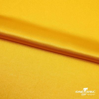 Поли креп-сатин 13-0859, 125 (+/-5) гр/м2, шир.150см, цвет жёлтый - купить в Краснодаре. Цена 155.57 руб.