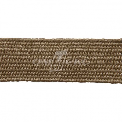 Тесьма отделочная полипропиленовая плетеная эластичная #2, шир. 40мм, цв.- соломенный - купить в Краснодаре. Цена: 50.99 руб.
