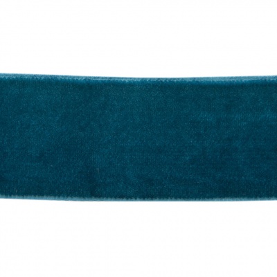 Лента бархатная нейлон, шир.25 мм, (упак. 45,7м), цв.65-изумруд - купить в Краснодаре. Цена: 981.09 руб.