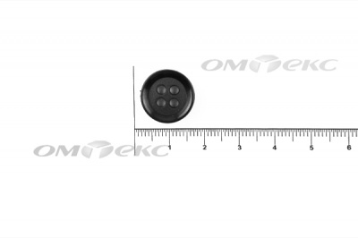 51400/15 мм (4 пр) черные пуговицы - купить в Краснодаре. Цена: 0.67 руб.