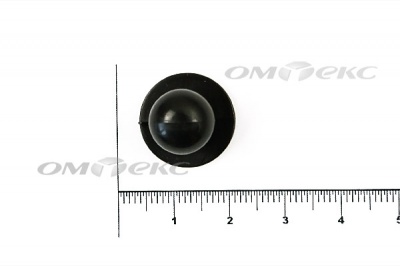 Пуговица поварская "Пукля", 10 мм, цвет чёрный - купить в Краснодаре. Цена: 2.03 руб.
