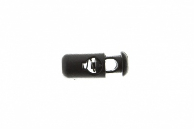 8108 Фиксатор пластиковый "Бочонок", 20х8 мм, цвет чёрный - купить в Краснодаре. Цена: 1.29 руб.