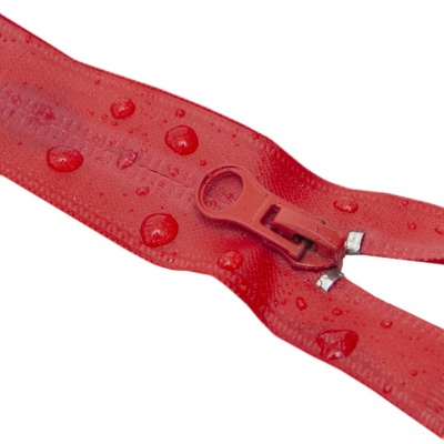 Молния водонепроницаемая PVC Т-7, 20 см, неразъемная, цвет (820)-красный - купить в Краснодаре. Цена: 21.56 руб.