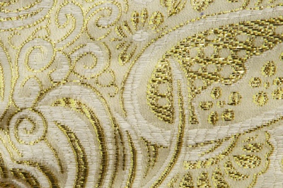 Ткань костюмная жаккард №5, 140 гр/м2, шир.150см, цвет золото - купить в Краснодаре. Цена 383.29 руб.