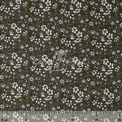 Плательная ткань "Фламенко" 11.2, 80 гр/м2, шир.150 см, принт растительный - купить в Краснодаре. Цена 259.21 руб.