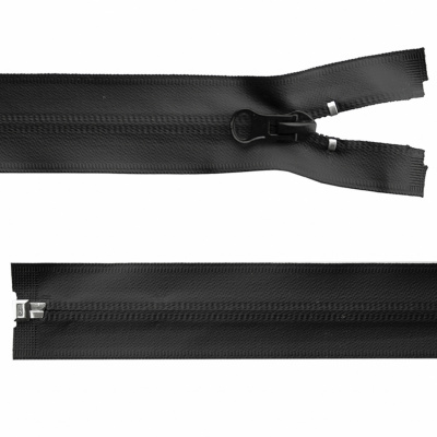 Молния водонепроницаемая PVC Т-7, 100 см, разъемная, цвет чёрный - купить в Краснодаре. Цена: 61.89 руб.