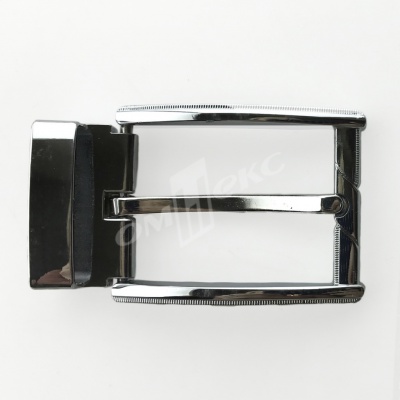 Пряжка металлическая для мужского ремня 845005А#2 (шир.ремня 40 мм), цв.-никель - купить в Краснодаре. Цена: 110.29 руб.