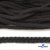 Шнур плетеный d-6 мм круглый, 70% хлопок 30% полиэстер, уп.90+/-1 м, цв.1078-черный - купить в Краснодаре. Цена: 588 руб.