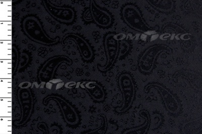 Ткань подкладочная жаккард Р14098, чёрный, 85 г/м2, шир. 150 см, 230T - купить в Краснодаре. Цена 166.45 руб.