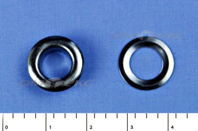 Люверсы металлические, блочка/кольцо, №5 (8 мм) упак.1000 шт- цв.никель - купить в Краснодаре. Цена: 392 руб.