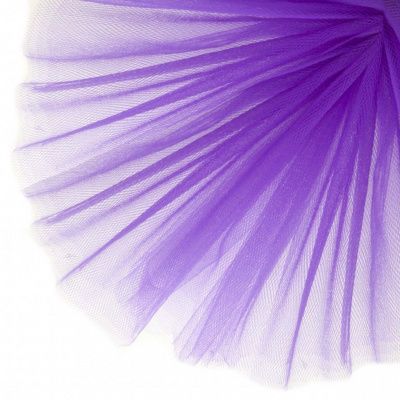 Фатин матовый 16-85, 12 гр/м2, шир.300см, цвет фиолетовый - купить в Краснодаре. Цена 97.30 руб.