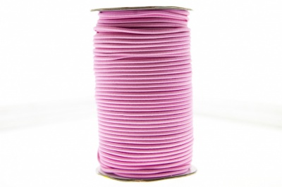 0370-1301-Шнур эластичный 3 мм, (уп.100+/-1м), цв.141- розовый - купить в Краснодаре. Цена: 459.62 руб.