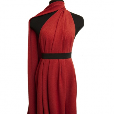 Ткань костюмная габардин "Меланж" 6121А, 172 гр/м2, шир.150см, цвет терракот - купить в Краснодаре. Цена 299.21 руб.