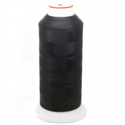 Нитки текстурированные некручёные, намот. 5 000 м, цвет чёрный - купить в Краснодаре. Цена: 70.43 руб.