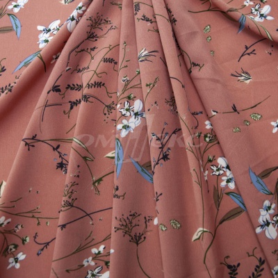 Плательная ткань "Фламенко" 2.1, 80 гр/м2, шир.150 см, принт растительный - купить в Краснодаре. Цена 311.05 руб.