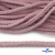 Шнур плетеный d-6 мм круглый, 70% хлопок 30% полиэстер, уп.90+/-1 м, цв.1087-розовый - купить в Краснодаре. Цена: 588 руб.