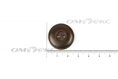 Пуговица деревянная круглая №54 (25мм) - купить в Краснодаре. Цена: 4.12 руб.
