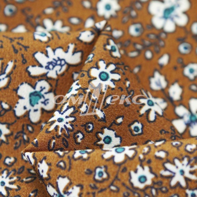 Плательная ткань "Фламенко" 11.1, 80 гр/м2, шир.150 см, принт растительный - купить в Краснодаре. Цена 239.03 руб.