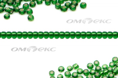 Бисер (SL) 11/0 ( упак.100 гр) цв.27В - зелёный - купить в Краснодаре. Цена: 53.34 руб.
