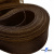 Регилиновая лента, шир.65мм, (уп.25 ярд), цв.- коричневый - купить в Краснодаре. Цена: 499.43 руб.