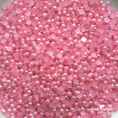 0404-5146G-Полубусины пластиковые круглые "ОмТекс", 4 мм, (уп.50гр=2500+/-10шт), цв.101-св.розовый - купить в Краснодаре. Цена: 63.50 руб.