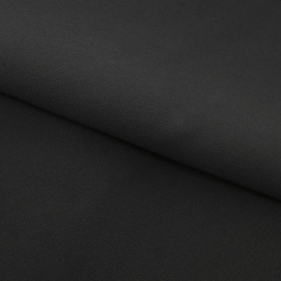 Костюмная ткань "Элис", 220 гр/м2, шир.150 см, цвет чёрный - купить в Краснодаре. Цена 308 руб.