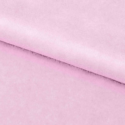 Велюр JS LIGHT 1, 220 гр/м2, шир.150 см, (3,3 м/кг), цвет бл.розовый - купить в Краснодаре. Цена 1 066.11 руб.