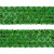 Тесьма с пайетками D4, шир. 35 мм/уп. 25+/-1 м, цвет зелёный - купить в Краснодаре. Цена: 1 308.30 руб.