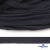 Шнур плетеный d-8 мм плоский, 70% хлопок 30% полиэстер, уп.85+/-1 м, цв.1010-т.синий - купить в Краснодаре. Цена: 735 руб.