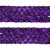 Тесьма с пайетками 12, шир. 35 мм/уп. 25+/-1 м, цвет фиолет - купить в Краснодаре. Цена: 1 308.30 руб.