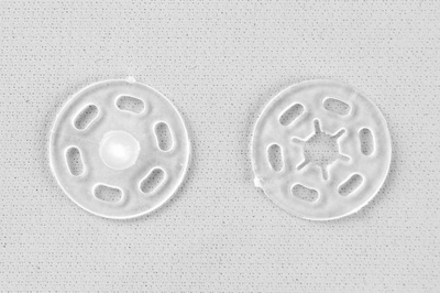 Кнопки пришивные пластиковые 15 мм, блистер 24шт, цв.-прозрачные - купить в Краснодаре. Цена: 68.79 руб.