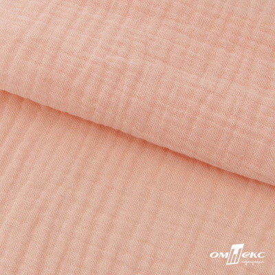 Ткань Муслин, 100% хлопок, 125 гр/м2, шир. 140 см #201 цв.(18)-розовый персик - купить в Краснодаре. Цена 464.97 руб.
