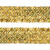 Тесьма с пайетками D16, шир. 35 мм/уп. 25+/-1 м, цвет золото - купить в Краснодаре. Цена: 1 281.60 руб.