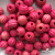 0309-Бусины деревянные "ОмТекс", 16 мм, упак.50+/-3шт, цв.023-розовый - купить в Краснодаре. Цена: 62.22 руб.