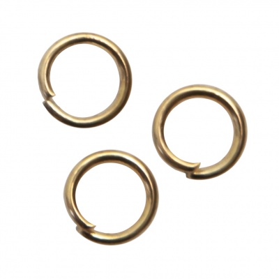 Кольцо  соединительное для бижутерии 5 мм, цв.-золото - купить в Краснодаре. Цена: 0.44 руб.