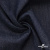 Ткань костюмная "Джинс" с начесом, 320 г/м2, 80% хлопок 20%полиэстер, шир. 160 см, т.синий - купить в Краснодаре. Цена 492.24 руб.