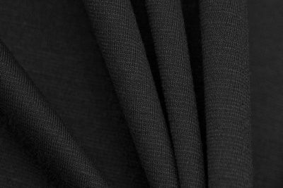 Трикотаж "Grange" BLACK 1# (2,38м/кг), 280 гр/м2, шир.150 см, цвет чёрно-серый - купить в Краснодаре. Цена 870.01 руб.