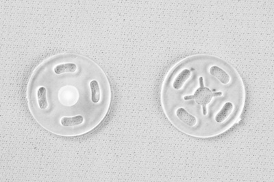 Кнопки пришивные пластиковые 13 мм, блистер 24шт, цв.-прозрачные - купить в Краснодаре. Цена: 62.27 руб.