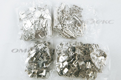 Крючки брючные 4 шипа "Стром" 144 шт. никель - купить в Краснодаре. Цена: 383.97 руб.