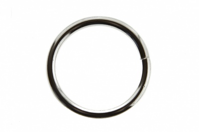 Кольцо металлическое d-32 мм, цв.-никель - купить в Краснодаре. Цена: 3.54 руб.