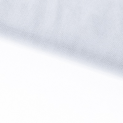 Трикотажное полотно Тюль Кристалл, 100% полиэфир, 16-01/белый, 15гр/м2, шир.160см. - купить в Краснодаре. Цена 128.39 руб.