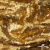 Трикотажное полотно, Сетка с пайетками,188 гр/м2, шир.140 см, цв.-тем.золото (#51) - купить в Краснодаре. Цена 505.15 руб.