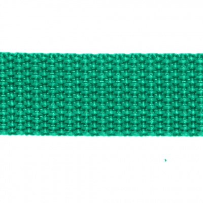 Стропа текстильная, шир. 25 мм (в нам. 50+/-1 ярд), цвет яр.зелёный - купить в Краснодаре. Цена: 397.52 руб.