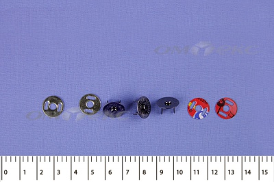 Кнопки магнитные МКМ-02, диам. 18 мм, чёрный никель - купить в Краснодаре. Цена: 14.49 руб.