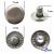 Кнопка металлическая "Альфа" с пружиной, 15 мм (уп. 720+/-20 шт), цвет никель - купить в Краснодаре. Цена: 1 466.73 руб.