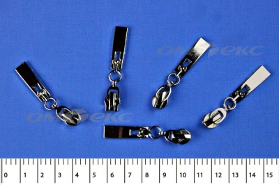 Слайдер декоративный, металлический №1/спираль Т7/никель - купить в Краснодаре. Цена: 6.29 руб.