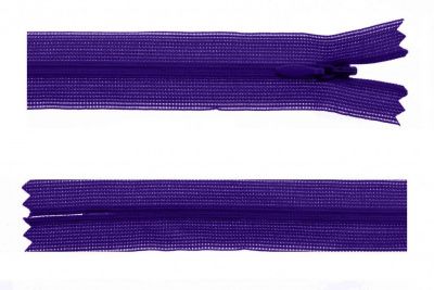 Молния потайная Т3 866, 50 см, капрон, цвет фиолетовый - купить в Краснодаре. Цена: 8.62 руб.